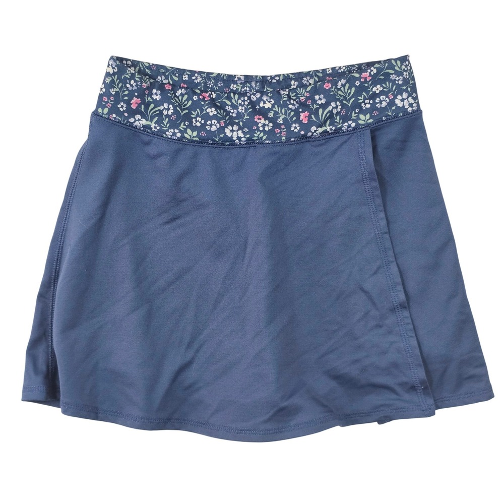 OshKosh Bgosh Girls Navy Blue Floral Waistband Skort‎ Size 12 3P859910